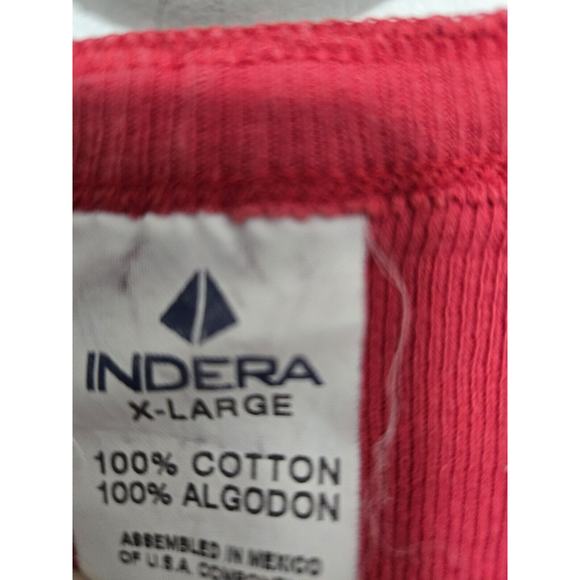 Vintage Indera One Piece Men's XL Red Button Butt Flap Longjohns 100% Cotton - Picture 3 of 11